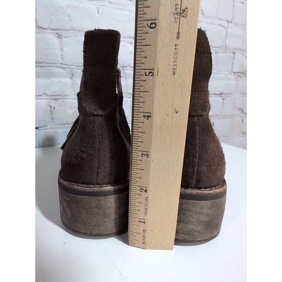 Timberland Womens Chelsea Boots Size 10 Brown Cognac Leather Zip Pull On Ankle - Picture 4 of 13